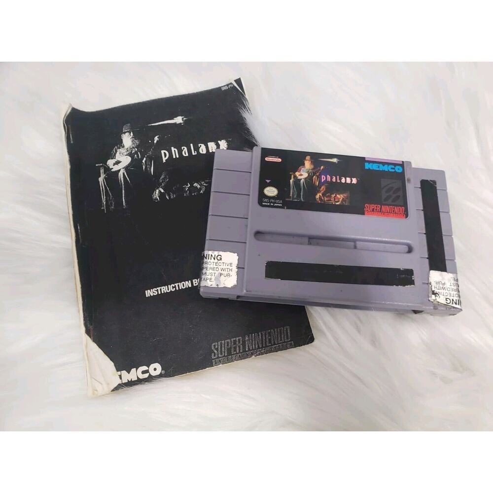 Phalanx (Super‎ Nintendo Entertainment System SNES, 1992)Authentic Cartridge